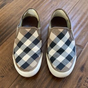 BURBERRY Canvas Nova Check Slip On